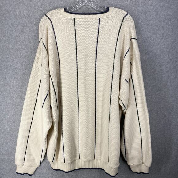🏌️ Fairway Sport Mens XL Cream Golf Sweater Vintage 90s Fairwaycore 🏌️ - Picture 3 of 10